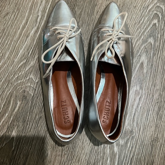 Silver Schutz shoes size 9 - Picture 2 of 6